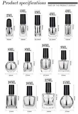 Round Empty Nail Polish Bottles Empty Fingernail Polish Bottles