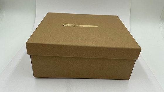 Men Perfume Lid And Base Kraft Gift Box For 100ml Perfume Bottle Raffia Insert