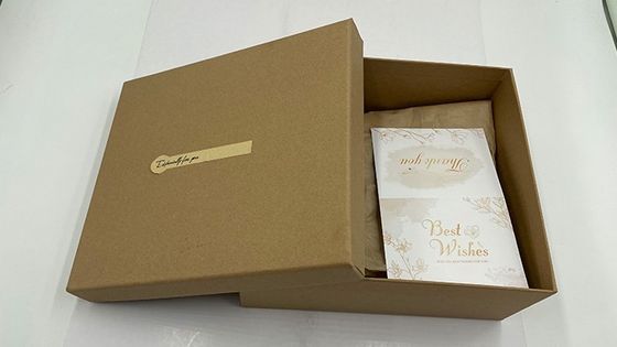 Men Perfume Lid And Base Kraft Gift Box For 100ml Perfume Bottle Raffia Insert