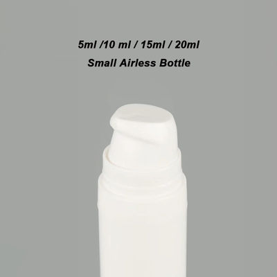 Sample Free 5ml 10ml 15ml 30ml Clear Empty Airless Pump Serum Lotion Frosted Bottle PCR Resistant Luxury Airless Bottle with Pump