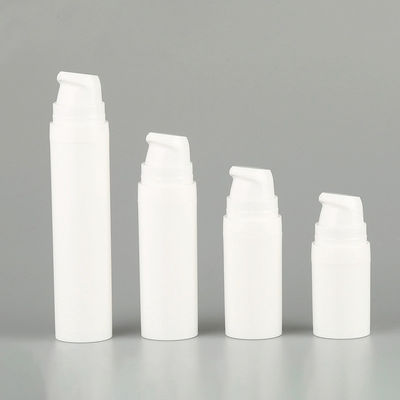 Sample Free 5ml 10ml 15ml 30ml Clear Empty Airless Pump Serum Lotion Frosted Bottle PCR Resistant Luxury Airless Bottle with Pump