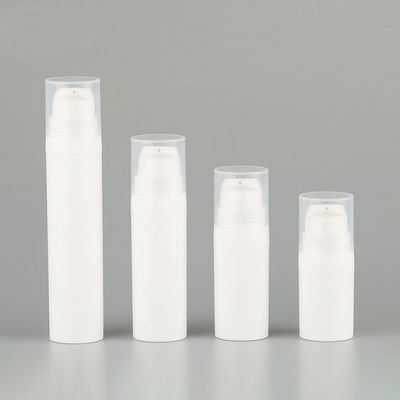 Sample Free 5ml 10ml 15ml 30ml Clear Empty Airless Pump Serum Lotion Frosted Bottle PCR Resistant Luxury Airless Bottle with Pump