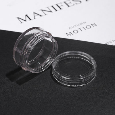 Collar Material AS Custom Empty Acrylic Powder Containers Clear Loose Body Powder Containers Bulk Acrylic Jars With Lids