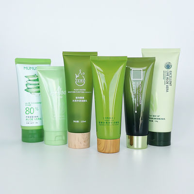 PE/HDPE/LDPE/100% Sugarcane/ 100% Wheat StrawMaterial Green Soft Plastic Tube for Cosmetics 50ml 60ml 80ml 100ml 150ml 200ml