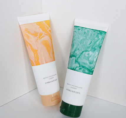 100ml Green Squeeze Tube Offset Printing Cosmetic Container with Screw Flip TOP Recycled Bioplastic Tube