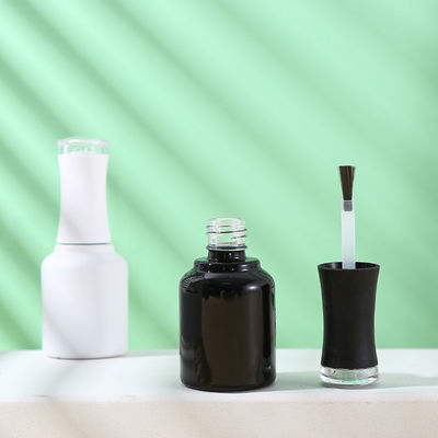 8ML 10ML 15ML Glass Bottle With Plating Window Cap for Gel Nail Polish Base Material Glass Customized Colors Vials