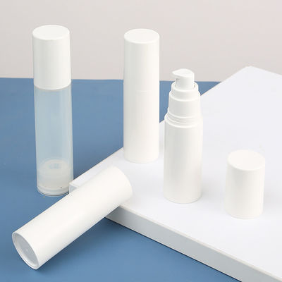 Senior PAK Manufacture PP White Matte Vacuum Bottle 15ml 30 50ml Airless Bottle Bottling Spray Emulsion Customized Accepted