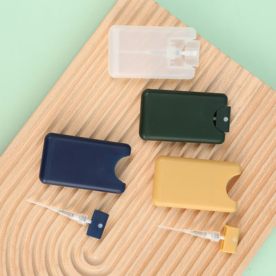 PP Plastic Pocket Sized 20ml White Green White Blue Yellow Empty Credit Card Perfume Bottle for Industrial Cosmetic