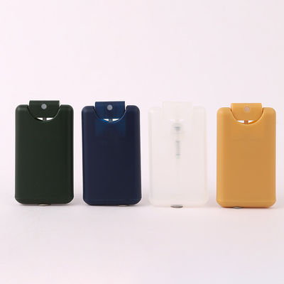PP Plastic Pocket Sized 20ml White Green White Blue Yellow Empty Credit Card Perfume Bottle for Industrial Cosmetic