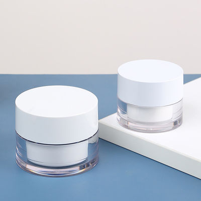 Custom Global Recycled PCR PLA Material Biodegradable Cosmetic Packaging Containers Plastic Acrylic Cream Jar with Replacement