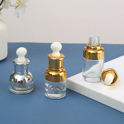 Customized Colors Glass Bottle Alu dropper Senior PAK Warehouse Pipette Oils Serum Ear Dropper Oil Bottle Chemist Glass Dropper Bottles