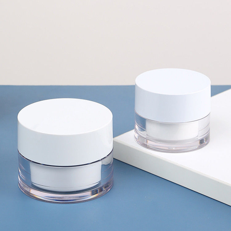 Custom Global Recycled PCR PLA Material Biodegradable Cosmetic Packaging Containers Plastic Acrylic Cream Jar with Replacement
